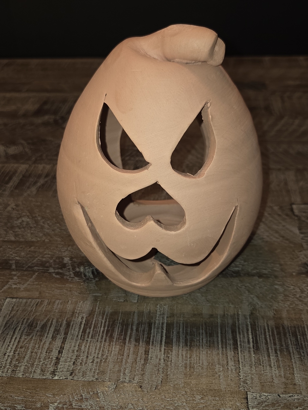 Handcrafted Terracotta Pumpkin Lantern - Orange